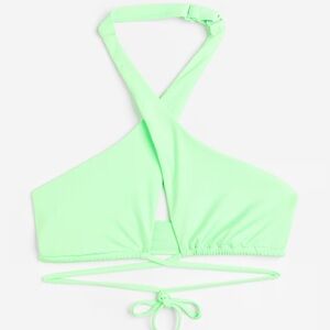 H&M Neon Cross-Front Bikini Top